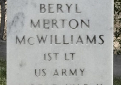 Beryl Merton McWiliams gravestone