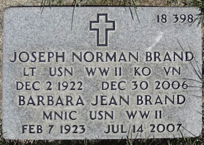Barbara Smith Brand gravestone