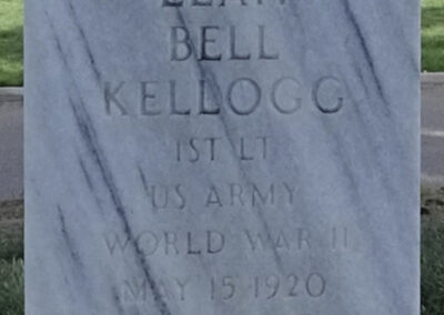 Leah May Waterman Bell Kellogg gravestone