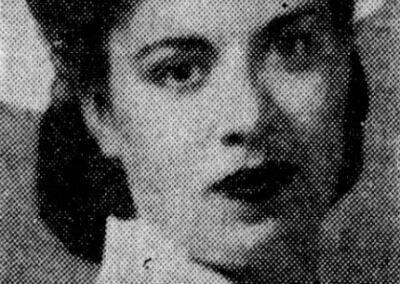 “Miss Leah Waterman newspaper photo in uniform