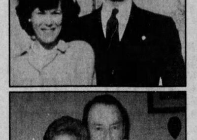 Mr. and Mrs. Martin in 1945 and in 1995