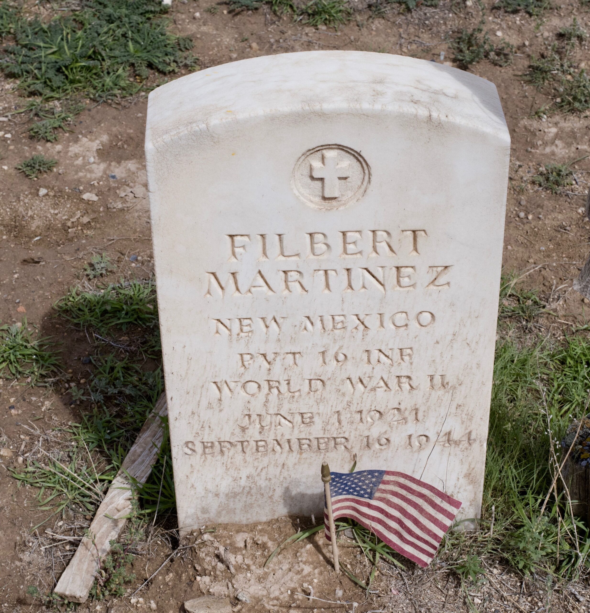 Martinez Filbert gravestone