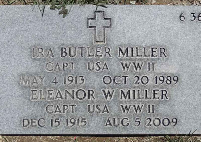Eleanor W. Miller gravestone
