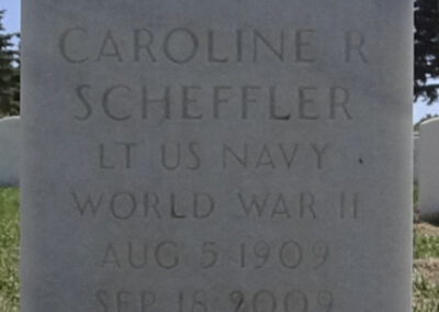 Caroline Revena Koetsch Scheffler gravestone