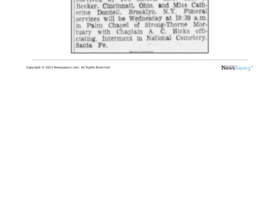 Miss Minerva Donnell obituary