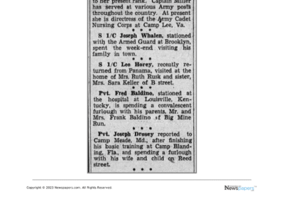 Eleanor Wandlass Miller newspaper clipping