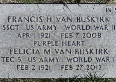 Felicia M Van Buskirk gravestone