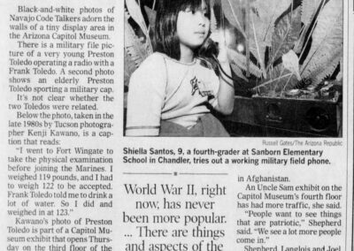 Preston Toledo newspaper clipping.