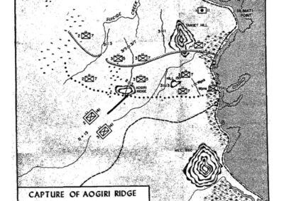 Map of the Capture of Aogiri Ridge, New Britain, January 1944iii