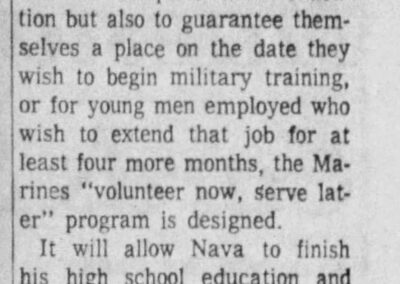 Francus Nava newspaper article
